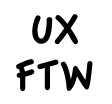 uxftw's profile picture. User Experience and Usability in the real world. Web Site coming soon.