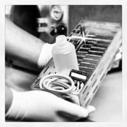 A unique dental unit capable of delivering sterile dental water. Its exclusive design is completely autoclavable.