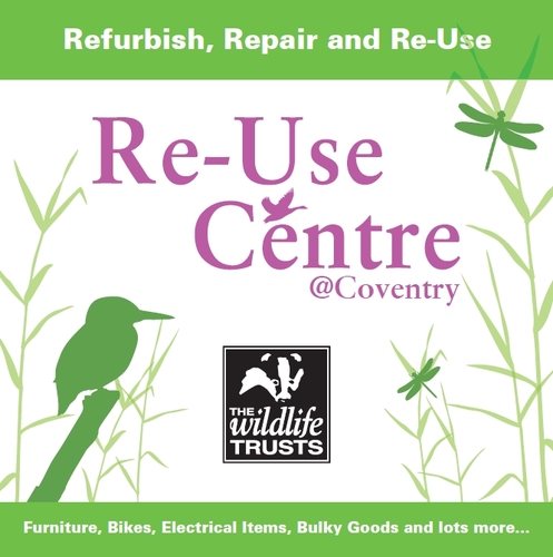 CoventryReUse's profile picture. We're a new local centre refurbishing furniture, bikes, electrical goods and bric a brac to raise charity funds for Coventry's wildlife and local people