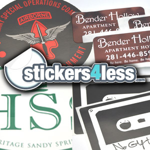 We create custom bumper stickers, window clings, vinyl decals and custom stickers of all shapes, sizes and colors.