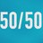 50/50