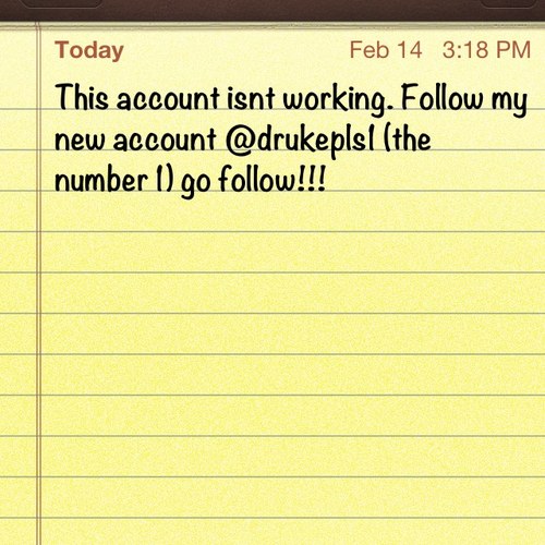FOLLOW THE NEW ACCOUNT @drukepls1