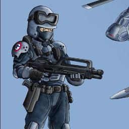Soldado del ejercito GUN, patrullando la ciudad siempre. #SpanisFakeMobius (Joven de 19 años)