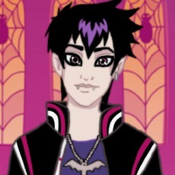 I'm Draculeo, I'm a 1765 year old vampire at Monster High, my siblings are Draculaura, and Draculawson. I also play for the wrestling team.