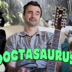 My name is Doctasaurus
I can do alot for us
I can tell us all about
why we need to scream and shout
about the planet and the oceans, the forest and the land