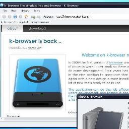 k- browser is The simplest free web browser for Windows,designed to provide reliable and safe web surfing.
