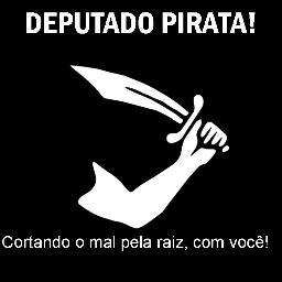 MAIS ORIGINAL QUE ESTE DEPUTADO PIRATA NÃO HÁ.Esse pirata não é falso. Não precisa de mandato para mandar seu recado!