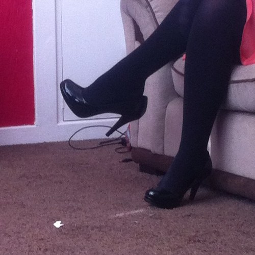 Couple of 23 who like to share pics of the wifes legs and feet in nylon and her silky panties. All worn smelly underwear is for sale. As for details. Enjoy!
