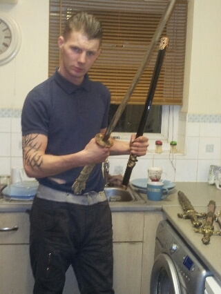 just chillin waching telly :-\X