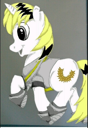 Charming Hoof is the name, being awesome's the game. From Canterlot. Knight of Friendship for Princess Twilight (Picture by: @Mlp_ThunderC )