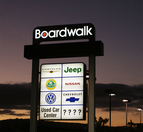 Boardwalk Auto Center is located on the Peninsula of the San Francisco Bay Area. We carry New and Used Nissan, Chevrolet, CDJR, Volkswagen and Lotus vehicles.