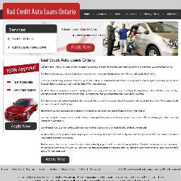 I am Ronald Sahba from Canada, a financial adviser. We at Bad Credit Auto Loans Ontario deal best quality loans for visitors. For more info log on @
