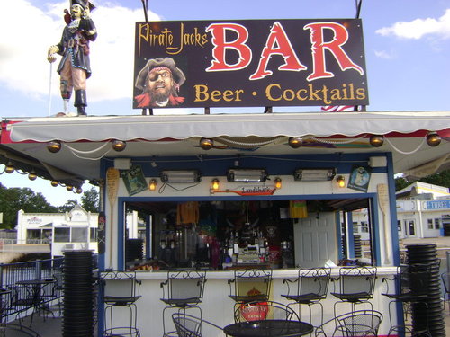 Were an outdoor, smoking allowed, bar located on the Queen II dock. Opening May 1st! Come enjoy the great drinks, atmosphere, and view of West Lake Okoboji.