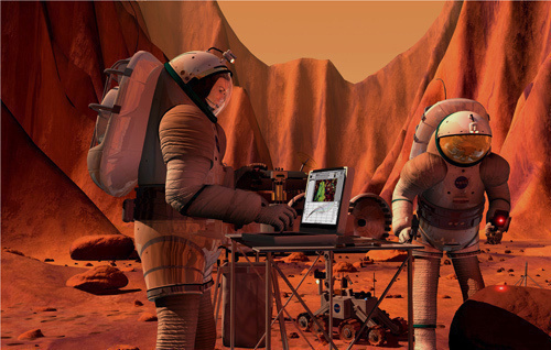 A man on a mission to get to his ass to Mars.