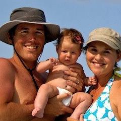 A family afloat on this big blue marble...