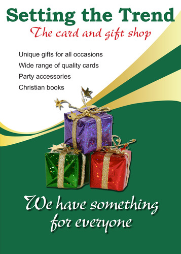 Unique gifts for all occasions
Wide range of quality cards
Party accessories 
Christian books