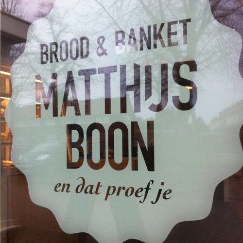 Matthijs Boon (06-11-1987) 24 oktober 2012 bakkerij geopend, gevestigd op Jan van der Heijdenstraat 275 h'sum. Passie, Puur, Liefde, Ondernemen en Vakmanschap.