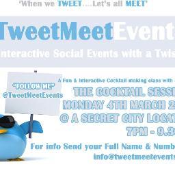 Tweet Meet Events provide exclusive and entertaining events and activites for 23+ in and around London to network, have fun and educate! Come and join in!