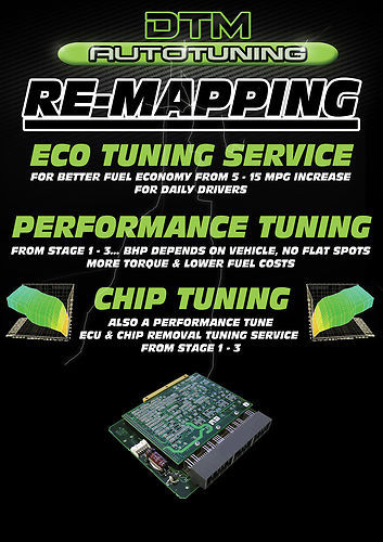 DTM Auto Tuning specialise in Re Mapping cars, making them more economical and more power full. Please contact us for more info and priceing on 07910891843