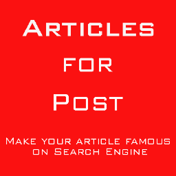 Articleforpost's profile picture. You can find me at http://t.co/bSprcUSpu2