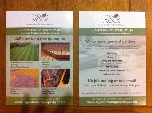 R&R Gardening & Property Services, is a family run business serving most of the uk.