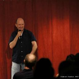 Comedian, Dad, and really nice.