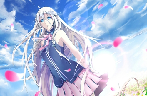 I'm the girl named Pleasure..It's a pleasure to meet you..I am the final human experiment of Rinsia Neurosis...may..I help you with something...?