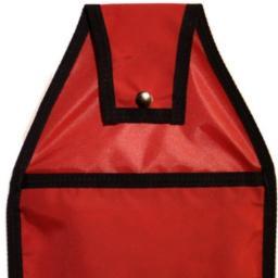 Versatile, tough, hanging tote bag for hotel and airport travel. Hang from bathroom fixtures or luggage for airport security checks. Always made in the USA!