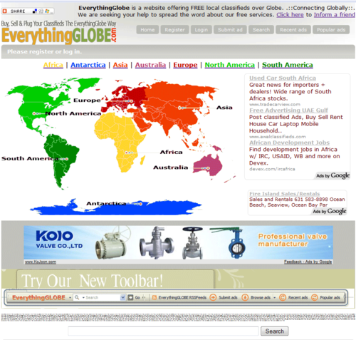 everythingglobe's profile picture. EverythingGLOBE.com is a website offering FREE local classifieds/advertisements over Globe. Its free & for all over countries in GLOBE. Visit website for more