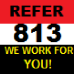 REFER813 is a new FREE referral service in Tampa.
We'll help you get the services you need with one phone call.period
FOLLOW REFER813 & YOU COULD WIN PRIZES!
