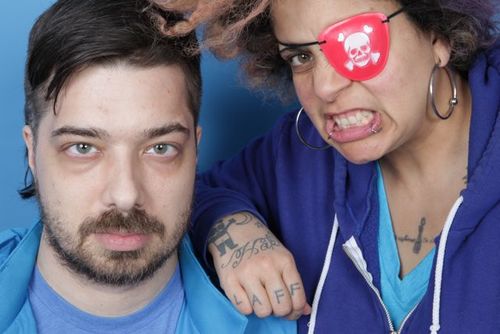 The Uncluded is @AesopRockWins and @MrsKimyaDawson. Debut album #HokeyFright in stores now on @Rhymesayers. Bleep Bloop.