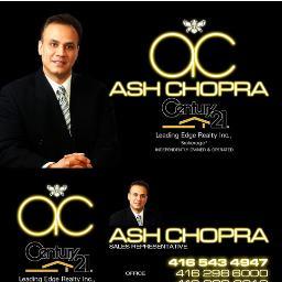 I'm Ash Chopra, Broker with Century 21 Leading Edge Realty Inc. Brokerage, Servicing in the GTA, thinking to buy/sell call me today!