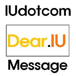 IU Fanpage IUdotcomの応援メッセージTwitter IDです.