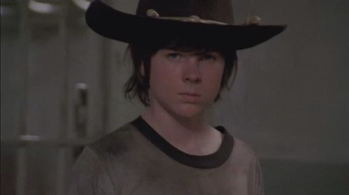Once a kid now growing up I am Carl thirteen years old I protect those I love and will do what I can to be leader my girlfriend @DixonSister #EV