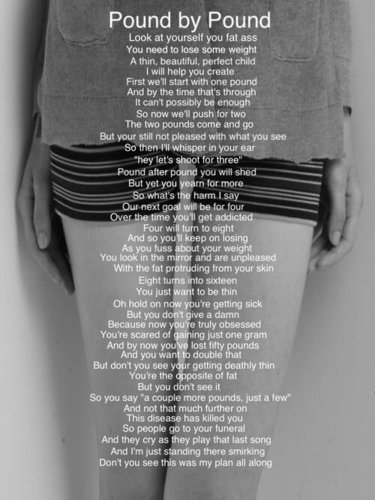 i just want to be perfect and skinny i am anorexic & pro ana/mia and need thinspo please help CW 158 1GW 130 2GW 110 UGW 100