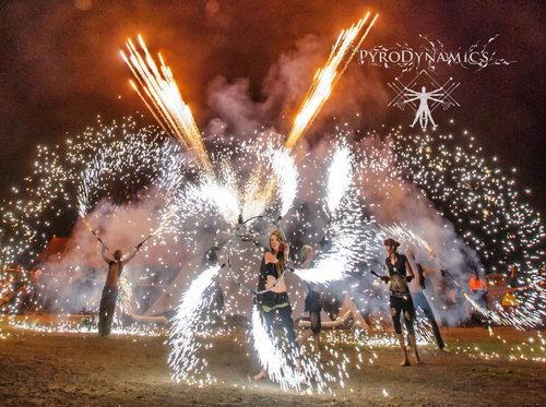 Pyrotechnician, professional fire performer, production director. Ph: +61 (0) 450 779 767 E: info@pyrodynamics.com.au