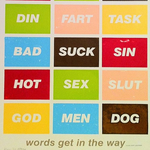 WordsGetInThWay's profile picture. An ongoing project by @kurtlightner showcasing words whose spelling is exactly the same in Swedish and English, but whose definition is completely different