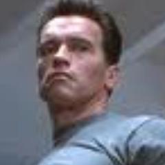 The Terminator, specifically the T-800 Series Model 101 is a cybernetic organism sent back in time from a post-apocalyptic future.