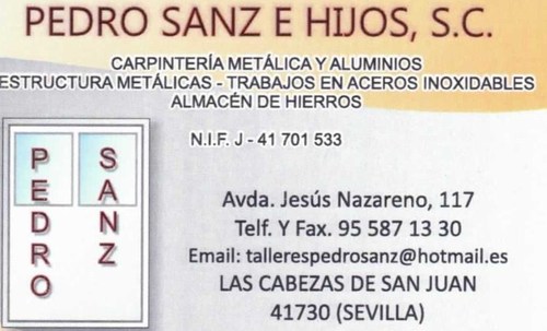 pedrosanzehijos's profile picture. taller de carpinteria metalica, aluminios, pvc,  acero inoxidable, vidrios....  mas de 35 años a sus servicio