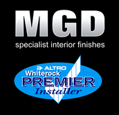 MGD specialist interior finishes are the premier installer for the Altro- Hygienic Wall Cladding, Ceilings.