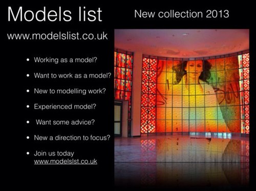 Models list modelling work adverts product placement showreels acting actors dancers youtube join us, work with us on twitter