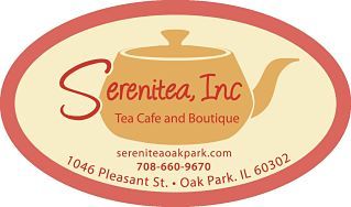 Serenitea- We are a Tea Cafe and Boutique in downtown Oak Park, Il.  Come in for a cup or enjoy our afternoon English tea service.  There's always time for tea.