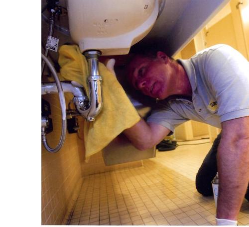 We sanitize restrooms from ceiling to floor, wall to wall, up the air vents and down the drains.
