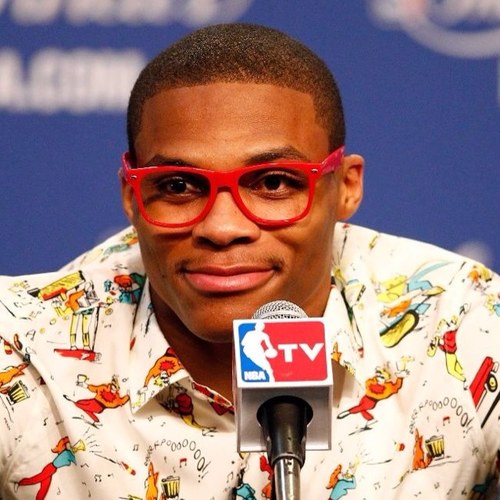 Showing off @russwest44 's style.