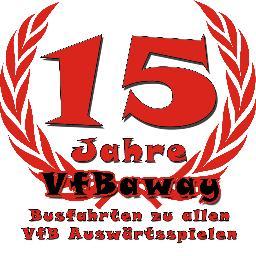 Seit 15 Jahren Busfahrten zu allen VfB Auswärtsspielen!