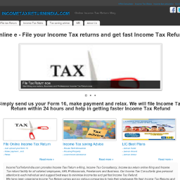 We help in filing Income tax returns and getting quick income tax refunds. We provide income tax consultancy for better tax planning and Tax Saving