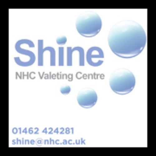 SHINE NHC is a commercial car wash and valeting centre run by NHC students
You can book by calling 01462 424281 or come on down and see us in action.