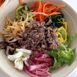 A Build-Your-Own-Bibimbap bar in New York City.  Visit us at http://t.co/DRxFpx5EvZ for our complete menu!