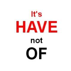 It is 'should have' NOT 'should of' etc. #HaveNotOf. e.g. in 2016, USA *should have* elected someone honest and/or competent. Not a fan of Dunning-Kruger Trump.