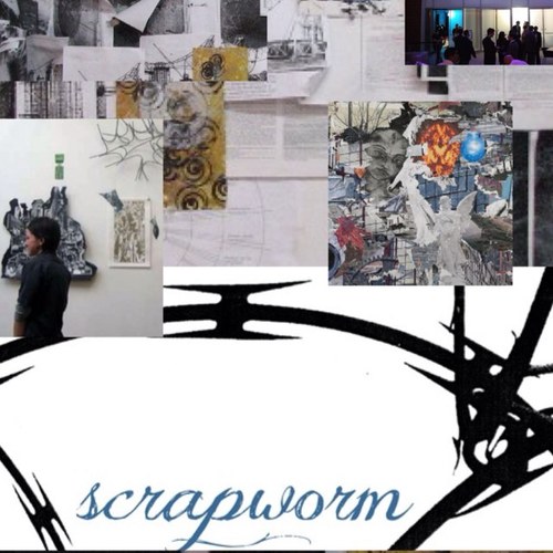 scrapworm's profile picture. artist exploring direct experience, creating multi-dimensional landscapes. life is a temporal-psychological collage, 'we' are the scraps of our trajectories.